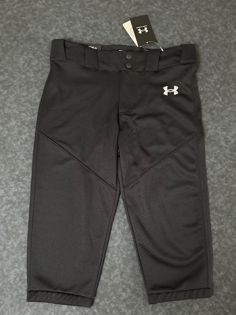 NWT Under Armour Boys Baseball Tapered Utility Knicker Pants Size YL/G